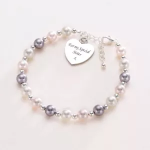Personalisiertes Armband mit Gravur für Damen Oder Mädchen Größe Verstellbar - Bild 1 von 10