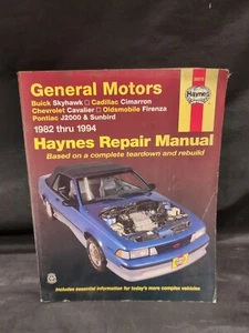Manual de reparación de General Motors Haynes #38015 1982-1994 Skyhawk Cavalier Sunbird - Imagen 1 de 2
