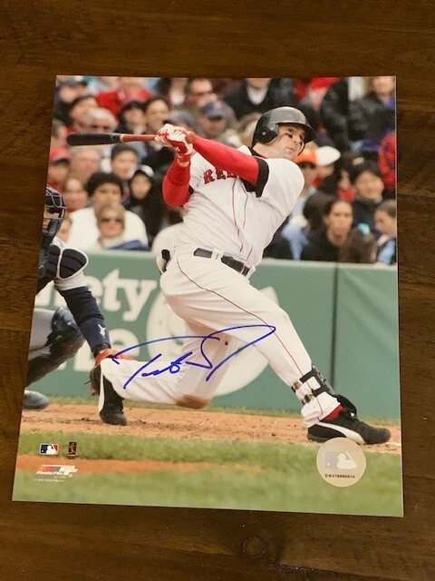 Foto autografada 8x10 do Red Sox Trot Nixon - Imagem 1 de 1