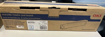 Genuine OKI MPS9650c Cyan Toner 43837127 Yield 16,500 - New Open Box - Image 1 of 4