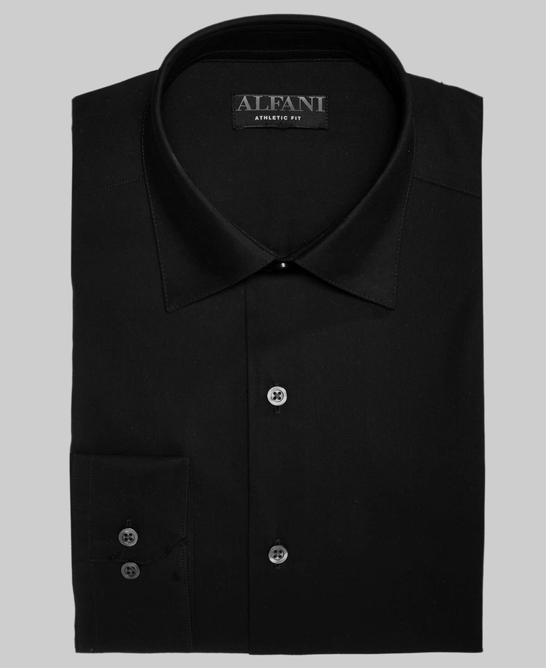 Alfani Black Regular Fit Dress Shirt 15 - 15.5 34 / 35