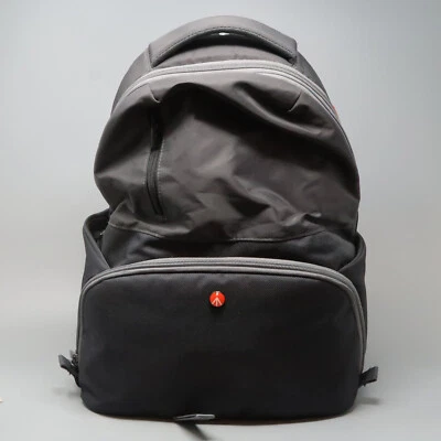 Manfrotto Active Camera Backpack Pockets Compartments Black Gray Padded Bag - Image 1 of 4