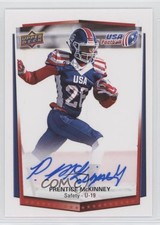 2015 Upper Deck USA Football USA U-19 Auto Prentice McKinney #1 Auto