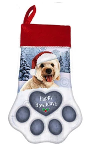 Christmas Stocking - Blonde Cavapoo - Picture 1 of 1