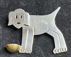 Weimaraner or Pointer Sterling Silver Dog Pin/Brooch