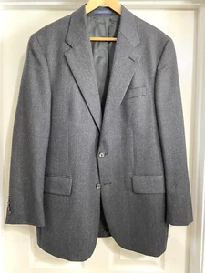 Blazer vintage Ralph Lauren Chaps para hombre 40r seda lino 100 % lana negro. - Imagen 1 de 9