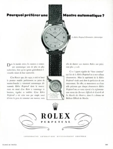 Rolex Perpetual Watch Self Winding 1951 - Vintage Photo Print Ad - Swiss Watch - Bild 1 von 1