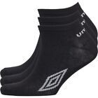 Umbro 6 Pack Basic Trainer Liner Socks Black UK 6-11 TD023 QQ 16
