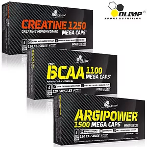 Monohidrato de creatina + BCAA + Argipower CAPS - L-Arginina píldoras de crecimiento muscular - Imagen 1 de 3