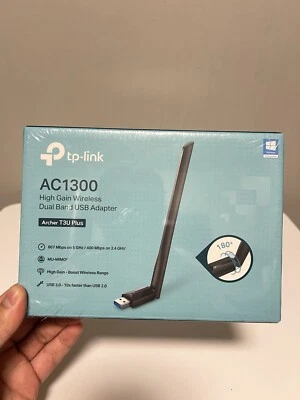 New TP Link USB Adapter High Gain Wireless Dual Band USB AC1300 Archer T3U Plus - Image 1 of 4