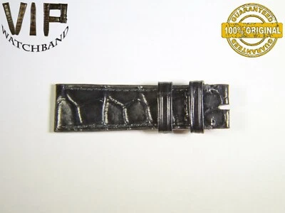 OEM Authentic IWC SANTONI ONE SHORT PART strap 18 mm croco BLACK color - Image 1 of 2