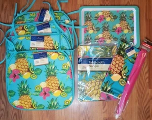 Sommer Tischdecke mit Flanellrücken Set Ananas/Tropical Home Collection  - Bild 1 von 6