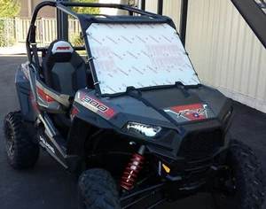 Double Ott Polaris RZR 900/1000/XP/Turbo (14-18) Full Windshield (Clear) - Picture 1 of 1