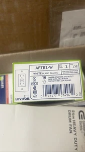 Leviton AFTR1-W 15A 125V Tamper Resistant AFCI Outlet White Receptacle - Picture 1 of 1