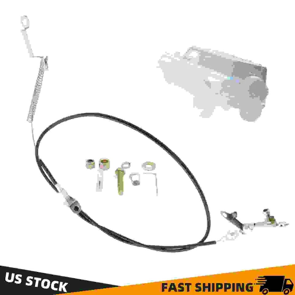 New Black Kickdown Cable Kit For Ford/AOD Lokar KD-2AODU Foto 1 de 4