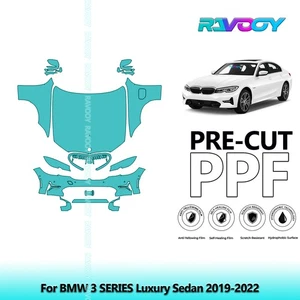 PreCut Paint Protection PPF Kit For BMW 3 SERIES Luxury Sedan 2019-2022 - Picture 1 of 7