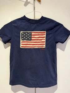Ralf Lauren Navy Boys T Shirt Age 7 - Picture 1 of 2