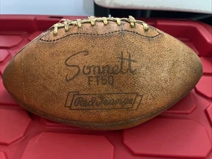 Vintage Sonnett FT50 Red Grange Rindsleder Fußball - Bild 1 von 10