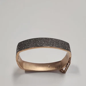 Michael Kors Pave Rose Gold-Tone Cushion Bangle - Picture 1 of 3