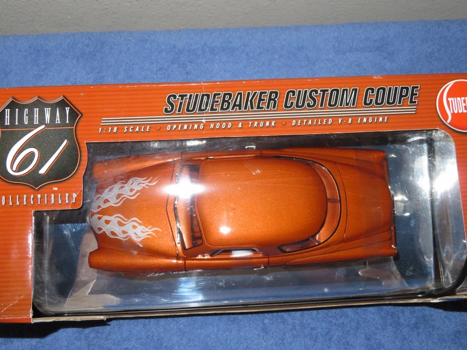 1950-е STUDEBAKER СПЕЦИАЛЬНОЕ КУПЕ 1:18 ШОССЕ 61 ОТКРЫВАЮЩИЙСЯ КАПОТ ДВЕРИ БАГАЖНИК - Изображение 1 из 4