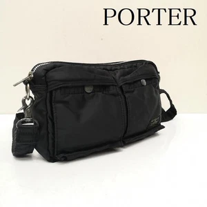 PORTER Yoshida Tanker Shoulder Bag Black Nylon Japan Used Authentic - Picture 1 of 19