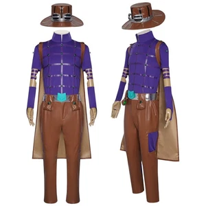 JoJos Bizarre Adventure Julius Caesar Zeppeli Gyro Wigs Cosplay Costumes Suits - Picture 1 of 6