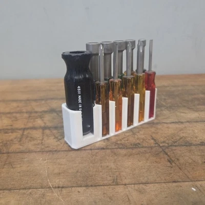 Vintage 45111 CRAFTSMAN Mini Screwdriver Nut driver Set 11 pieces Plus Holder - Image 1 of 4