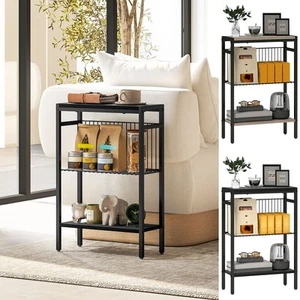 Side Table with Storage, Small Bedside Table, Sofa Table for Living Room - Picture 1 of 23