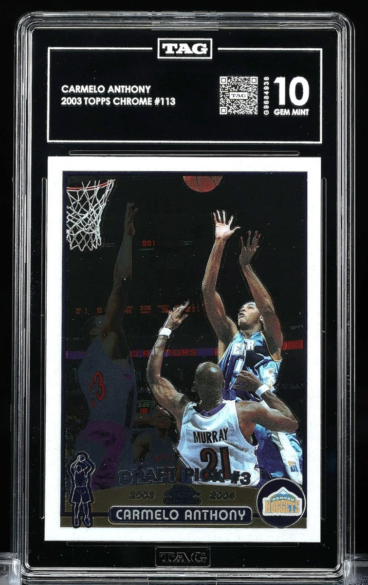 Carmelo Anthony Basketball Grade 10 Rookie Sports Trading Cards