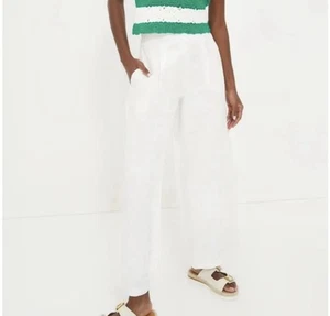 Vineyard Vines Linen Straight Leg Trouser -Size 8 - Picture 1 of 5