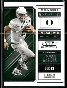 2018 Panini Contenders Draft Picks Marcus Mariota #68 Oregon Ducks - Picture 1 of 2
