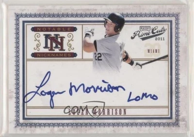 2011 Playoff Prime Cuts Notable Nicknames /25 Logan Morrison #30 Auto - Image 1 of 2