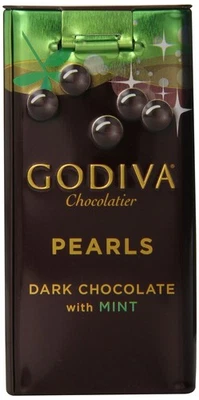 Godiva Perlas de Menta de Chocolate Oscuro Paquete de 6 Caramelos Gourmet de 1.5 Onzas Foto 1 de 4
