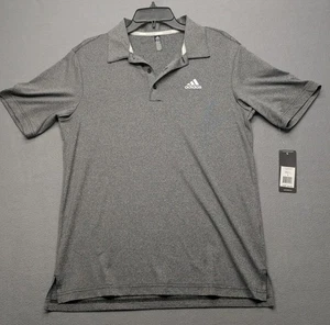 Adidas Men's Golf Polo Ultimate UPF 50 Size Small Grey Heather ADVS20R773 - Picture 1 of 9
