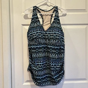 Blauer Ava & Viv Tankini Badeanzug Oberteil - Größe 18 - Bild 1 von 6