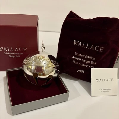 WALLACE 2005 ANNUAL SLEIGH BELL NIB - Image 1 of 4