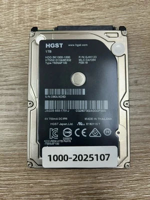 Hitachi HTS541010A9E632 0J44123 DA7254 1.0TB 2.5" Sata HDD - Image 1 of 2