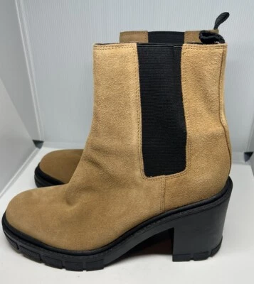 Marc Fisher Vanlisa Beige Suede Leather Boots Size 8M - Image 1 of 4