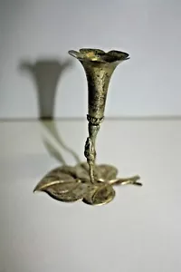 VINTAGE 800 SILVER TABLE PLACE SETTING CARD NAME TAG HOLDER VASE CANDLE STICK - Picture 1 of 10