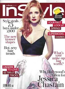 JESSICA CHASTAIN IN STYLE MAGAZINE UK FEBRUARY 2013 - Picture 1 of 3