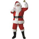 Santa Claus Costume Adult Suit Christmas Outfit Fancy Dress