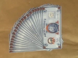 Mets Money Mr Met Man 2008 FINAL SEASON AT SHEA, $10 Bill Lot /limited Edition - Bild 1 von 2