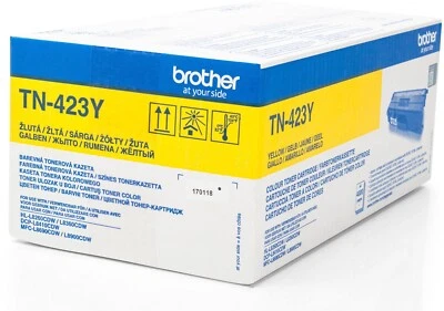 Brother TN-423Y Original Toner Gelb Tonerkartusche TN423 Y OVP 4000 Seiten 423Y - Bild 1 von 4