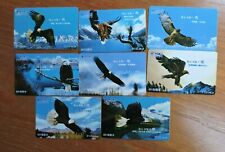 SET OF 8 CHINA/CHINESE PHONECARDS OF EAGLES. NO VALUE COLLECTORS ITEM 