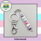 Intersexual Flag Inspired Pride-in-a-Pod Pink Braided Bracelet, LGBTQ+ Gift