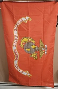 US Marines Corps Outdoor Banner Military Flag With 2 Brass Grommets 3x5 Feet - Picture 1 of 4