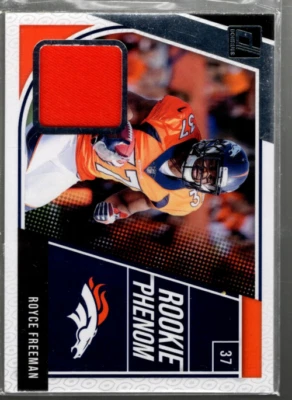 A3300- 2018 Donruss Rookie Phenom Jerseys #23 Royce Freeman Jersey - NM-MT - Image 1 of 2