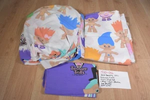 Funda de almohada Ace Novelty 1992 Treasure Trolls plana y sábanas ajustables (510-066) - Imagen 1 de 3