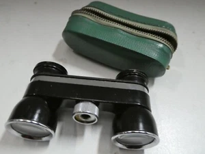 VINTAGE BELL 2.5 OPERA GLASSES  BINOCULARS  FIELD GLASSES IN VINYL CASE - Picture 1 of 7
