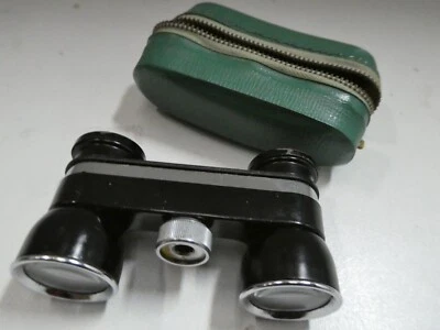 VINTAGE BELL 2.5 OPERA GLASSES  BINOCULARS  FIELD GLASSES IN VINYL CASE - Image 1 of 4